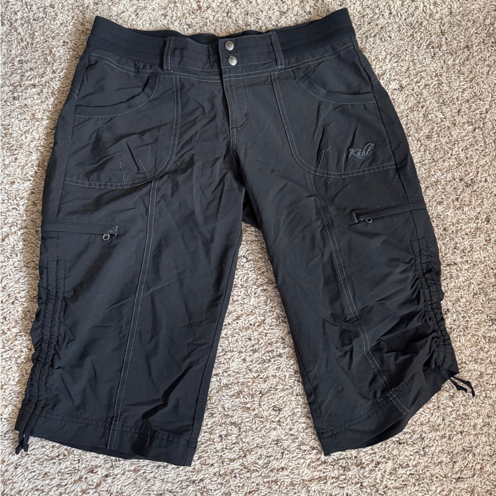 Kuhl Black Athletic Hiking Capri Pants Womens Size 10